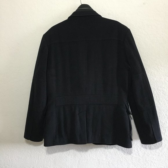 HUGO BOSS Cahmere-Wool Coat Jacket Black Size 40R Mens - Picture 5 of 14